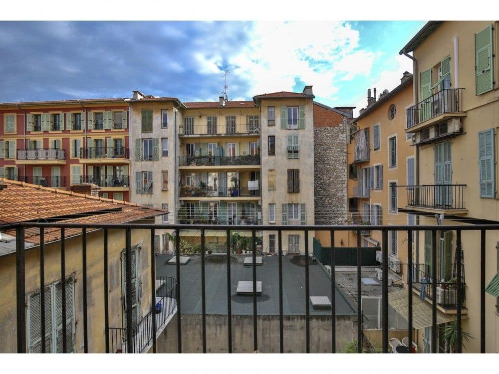View from the balcony over the façades of the Port, 2-bedroom apartment in the Port, Nice